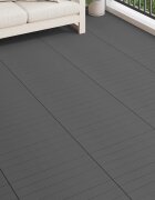 vidaXL Плочка за decking 6 бр. Сив 60 x 30 cm WPC