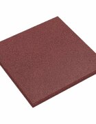 vidaXL Плочки за защита при падане 12 бр. Червено 50 x 50 cm Каучук