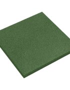 vidaXL Плочки за защита при падане 12 бр. Зелено 50 x 50 cm Каучук