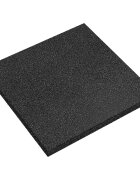 vidaXL Плочки за защита при падане 24 бр. Черно 50 x 50 cm Каучук
