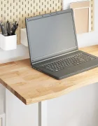 vidaXL Плот на бюро 100x60x25 cm необработен масивен дъб правоъгълна