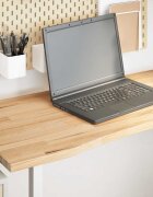 vidaXL Плот на бюро 120x60x25 cm необработен масивен дъб правоъгълна