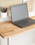 vidaXL Плот на бюро 140x50x25 cm необработен масивен дъб правоъгълна