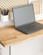 vidaXL Плот на бюро 140x60x25 cm необработен масивен дъб правоъгълна