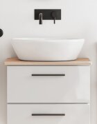 vidaXL Плот за баня 60x40x15 см масивно дърво бук