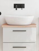 vidaXL Плот за баня 60x40x25 см масивно дърво бук