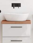 vidaXL Плот за баня 60x40x4 см масивно дърво бук