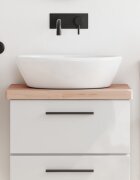 vidaXL Плот за баня 60x40x4 см масивно дърво бук