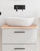 vidaXL Плот за баня 60x50x2 см необработено масивно дърво
