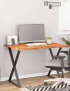 vidaXL Плот за бюро 100x80x25 см правоъгълен масивно дърво акация