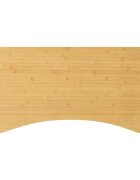 vidaXL Плот за бюро 110x55x25 см бамбук