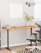vidaXL Плот за бюро 110x60x25 см правоъгълен масивно дърво акация