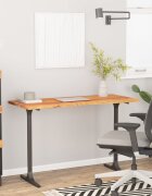 vidaXL Плот за бюро 140x60x25 см правоъгълен масивно дърво акация