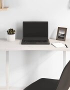 vidaXL Плот за бюро бял 80x40x25 см борово дърво масив