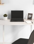 vidaXL Плот за бюро бял 80x40x25 см борово дърво масив