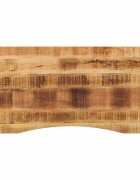 vidaXL Плот за бюро с извивка 110x50x25 см грубо мангово дърво масив