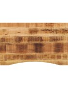 vidaXL Плот за бюро с извивка 120x60x25 см грубо мангово дърво масив
