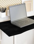 vidaXL Плот за бюро тъмнокафяв 100x50x25 см дъб масив правоъгълна