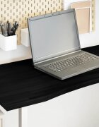 vidaXL Плот за бюро тъмнокафяв 120x50x25 см дъб масив правоъгълна