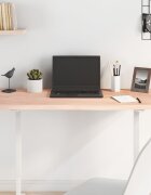 vidaXL Плот за маса 100x40x2 см необработен масивен дъб