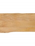 vidaXL Плот за маса 100x40x38 см жив ръб масивно дърво манго