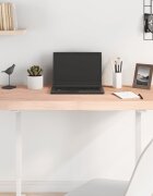 vidaXL Плот за маса 100x50x(2-6) см необработен масивен дъб