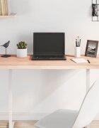 vidaXL Плот за маса 100x50x2 см необработено масивно дърво дъб жив ръб