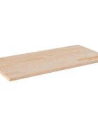 vidaXL Плот за маса 100x50x25 см бор масив правоъгълен
