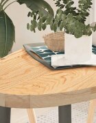 vidaXL Плот за маса 100x50x4 см дъбово дърво масив овална