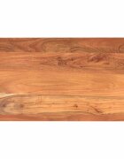 vidaXL Плот за маса 100x70x25 см правоъгълен акация масив