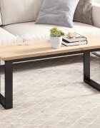vidaXL Плот за маса 110x40x25 см правоъгълен бор масив