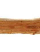 vidaXL Плот за маса 110x40x38 см правоъгълен акация масив жив ръб
