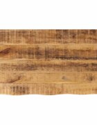 vidaXL Плот за маса 110x60x38cm Жив ръб Масивна дървесина Грубо манго