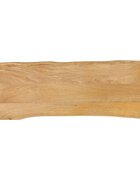 vidaXL Плот за маса 120x40x25 см жив ръб масивно дърво манго