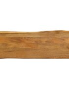 vidaXL Плот за маса 120x40x38 см жив ръб масивно дърво манго