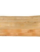 vidaXL Плот за маса 140x60x38 см жив ръб масивно дърво манго