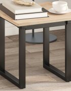 vidaXL Плот за маса 40x40x17 см квадратен бор масив