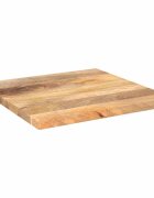 vidaXL Плот за маса 50x50x25 см квадратен мангово дърво масив