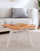 vidaXL Плот за маса 50x50x25 см квадратен масивен бук