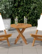 vidaXL Плот за маса 50x50x25 см осмоъгълен масивен бук