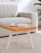 vidaXL Плот за маса 50x50x4 см квадратен масивен бук