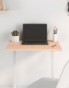 vidaXL Плот за маса 60x40x2 см необработен масивен дъб