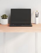 vidaXL Плот за маса 60x40x2 см необработено масивно дърво дъб жив ръб