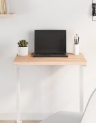 vidaXL Плот за маса 60x40x25 см правоъгълен масивен бук
