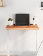 vidaXL Плот за маса 60x40x25 см правоъгълен масивен бук