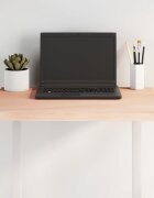 vidaXL Плот за маса 60x60x2 см необработено масивно дърво дъб жив ръб