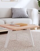 vidaXL Плот за маса 60x60x25 см квадратен масивен бук