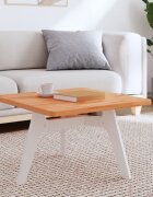 vidaXL Плот за маса 60x60x25 см квадратен масивен бук