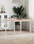 vidaXL Плот за маса 70x70x15 см квадратен масивен бук