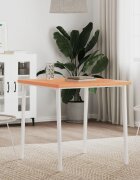 vidaXL Плот за маса 70x70x25 см квадратен масивен бук